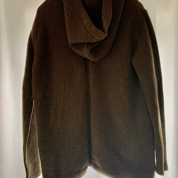 NWT RICK OWENS FW 18 Sisyphus Zip Up "Dirty Green" Hooded Sweater Wool Gorgeous - Picture 11 of 15